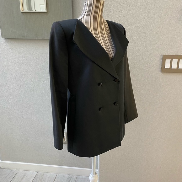Linda Allard Ellen Tracy Double Breasted Blazer